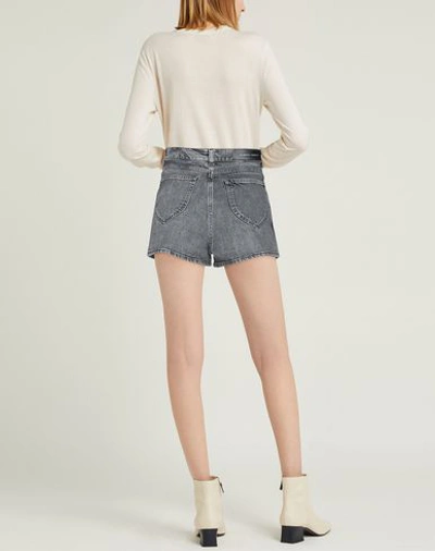 Shop Alberta Ferretti Woman Denim Shorts Steel Grey Size 4 Cotton, Elastane