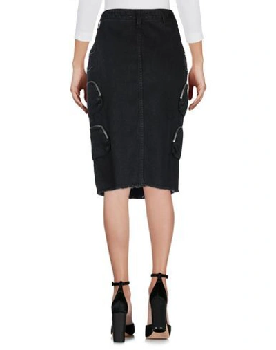 Shop Faith Connexion Denim Skirts In Black