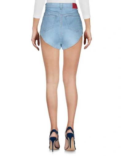 Shop Alessandra Rich Denim Shorts In Blue