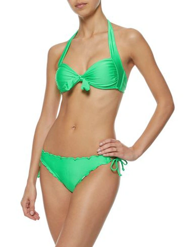 Shop Seafolly Bikini Tops In Green