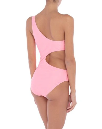 Shop Alberta Ferretti One-piece Swimsuits In Pink