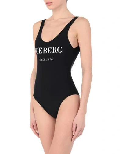 Shop Iceberg One-piece Swimsuits In Black