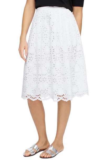 Shop Jcrew Eyelet Skirt In White