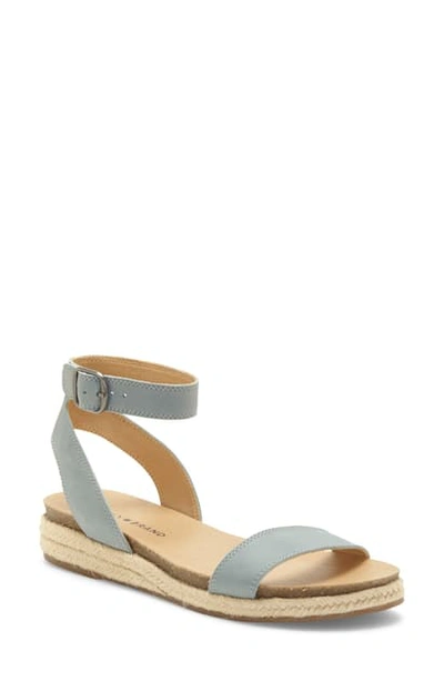 Shop Lucky Brand Garston Espadrille Sandal In Lead Leather
