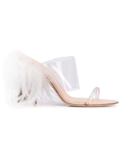 Shop Brother Vellies See-through Strappy Mule In White