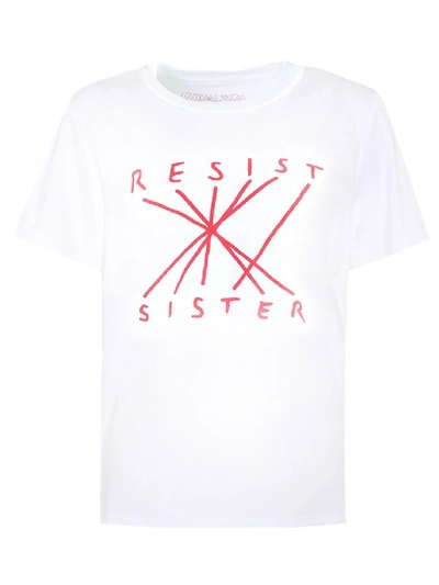 Shop Nico Vascellari Resist Sister T-shirt In White