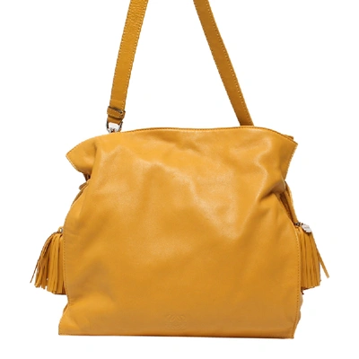 Pre-owned Loewe Yellow Leather Flamenco Knot Bag