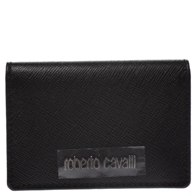 Pre-owned Roberto Cavalli Black Leather Card Holder