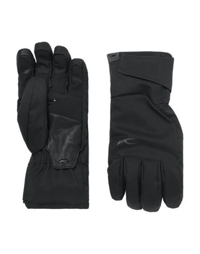 Shop Kjus Gloves In Black