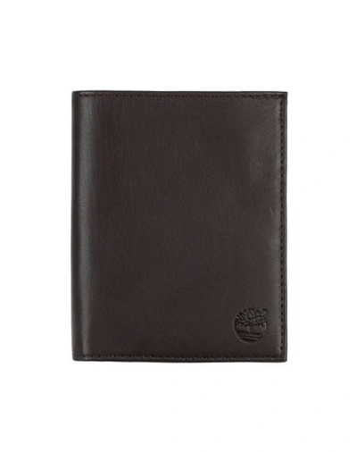 Shop Timberland Wallet In Dark Brown