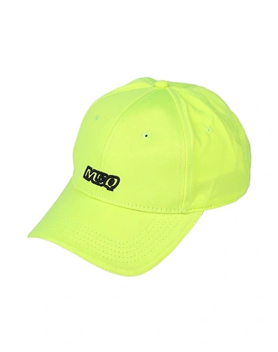 Shop Mcq By Alexander Mcqueen Hat In Acid Green