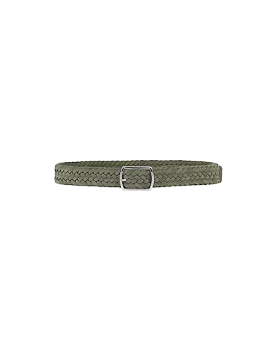 Shop Andrea D'amico Belts In Military Green