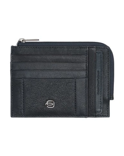 Shop Piquadro Wallet In Dark Blue