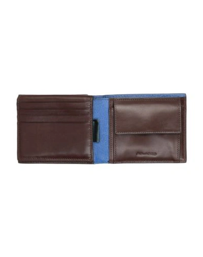 Shop Piquadro Wallets In Dark Brown