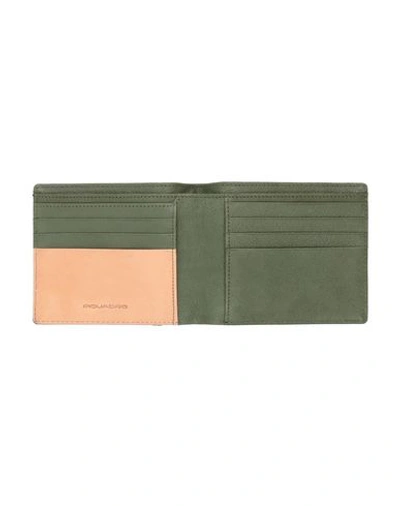 Shop Piquadro Wallet In Military Green