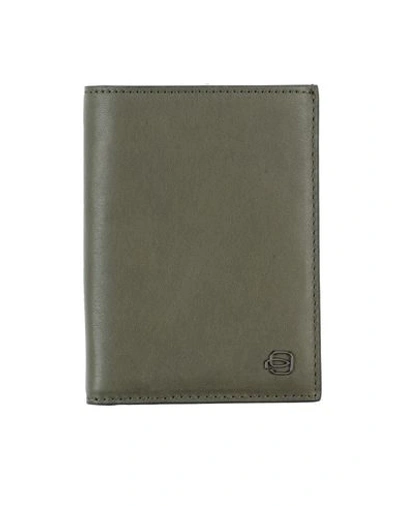 Shop Piquadro Wallet In Military Green