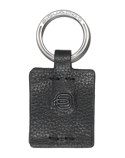 Shop Piquadro Key Ring In Black