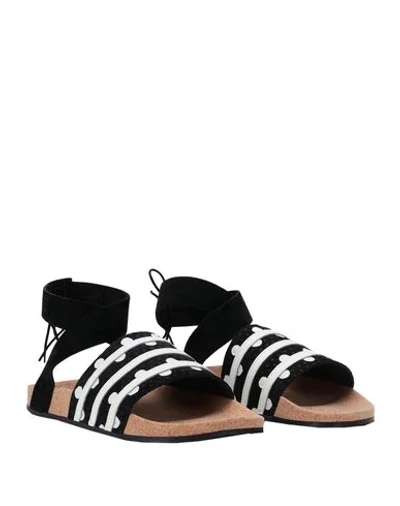 Shop Adidas Originals Sandals In Black