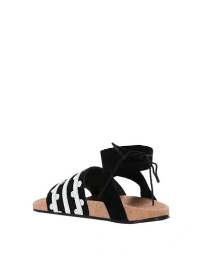 Shop Adidas Originals Sandals In Black