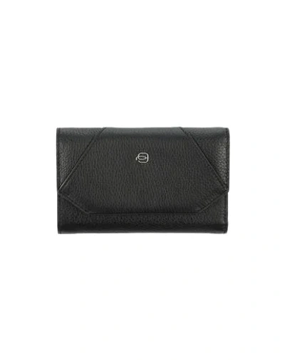 Piquadro Woman Wallet Black Size - Soft Leather In Black