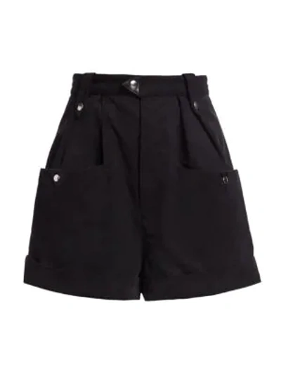 Shop Isabel Marant Étoile Palino Wide-leg Shorts In Faded Black