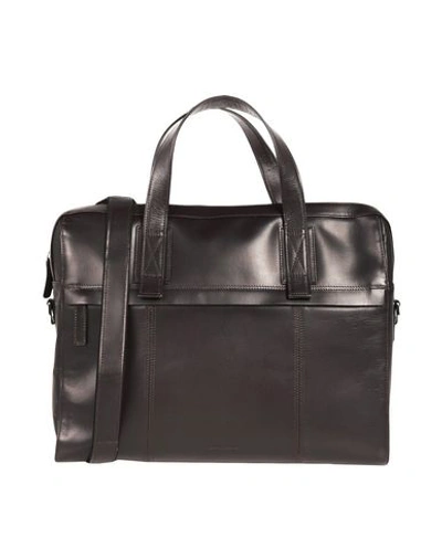 Shop Royal Republiq Work Bag In Dark Brown