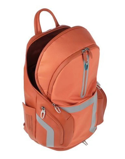 Shop Piquadro Backpacks In Orange
