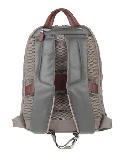 Shop Piquadro Backpacks In Light Grey