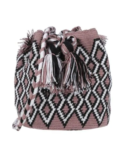Shop Muzungu Sisters Cross-body Bags In Dove Grey