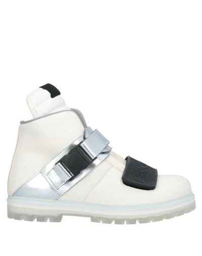 Shop Rick Owens Boots In Ivory