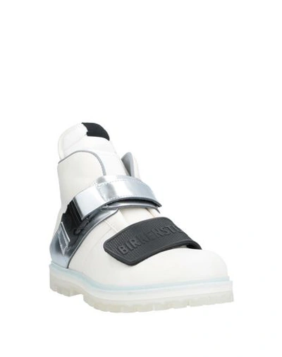 Shop Rick Owens X Birkenstock Man Sneakers Ivory Size 9 Soft Leather In White