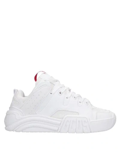 Shop Gcds Man Sneakers White Size 9 Textile Fibers