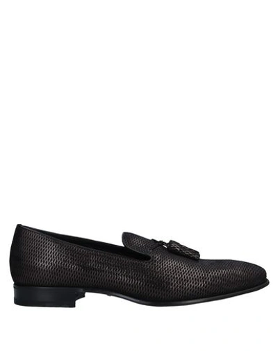 Shop A.testoni Loafers In Steel Grey