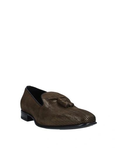 Shop A.testoni Loafers In Bronze