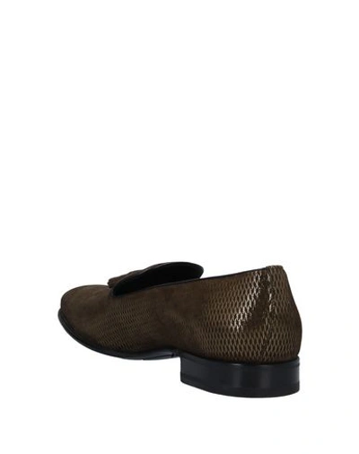 Shop A.testoni Loafers In Bronze