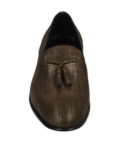 Shop A.testoni Loafers In Bronze