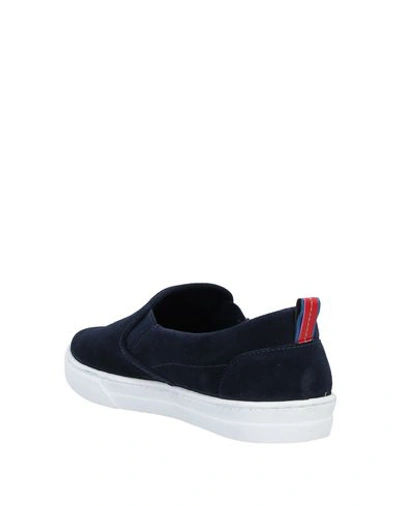 Shop A.testoni Sneakers In Dark Blue