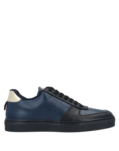 Shop A.testoni Sneakers In Dark Blue