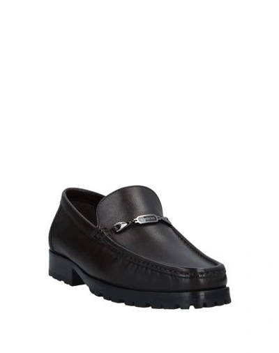 Shop A.testoni Loafers In Dark Brown