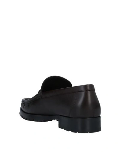 Shop A.testoni Loafers In Dark Brown