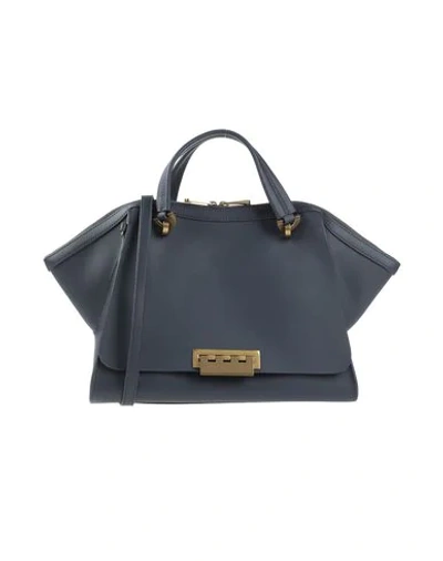 Shop Zac Posen Handbag In Dark Blue