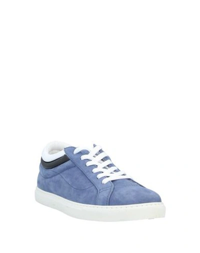 Shop Dondup Sneakers In Slate Blue