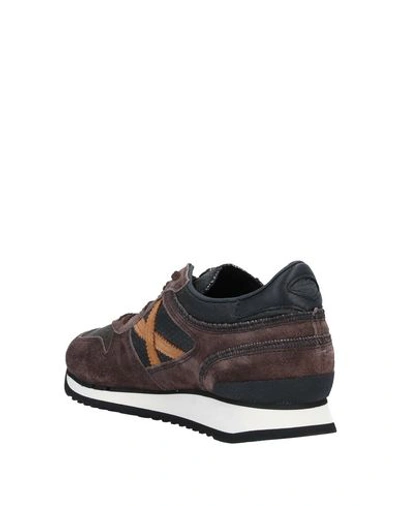 Shop Munich Sneakers In Dark Brown