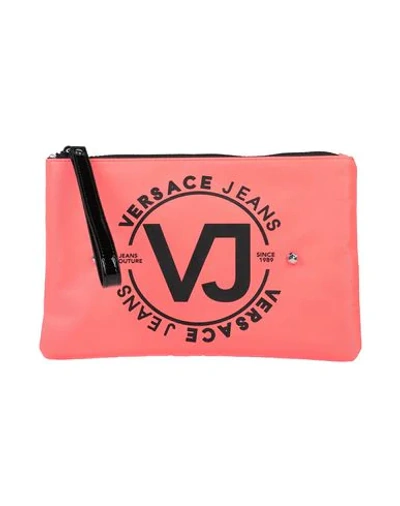 Shop Versace Jeans Handbag In Coral