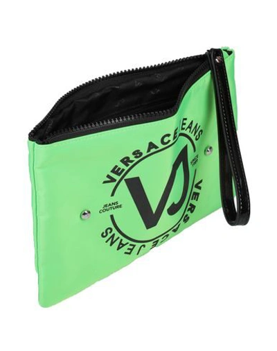 Shop Versace Jeans Handbag In Acid Green