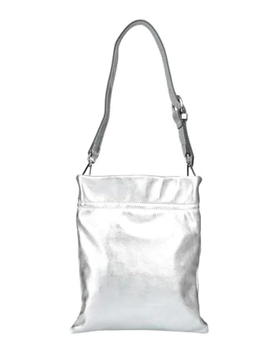 Shop Gianni Chiarini Cross-body Bags In Silver