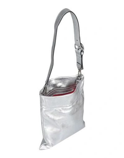 Shop Gianni Chiarini Cross-body Bags In Silver