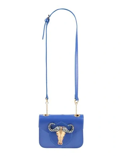 Shop Just Cavalli Shoulder Bag In Bright Blue
