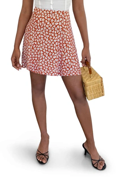 Shop Reformation Flounce Skirt In Grenadine