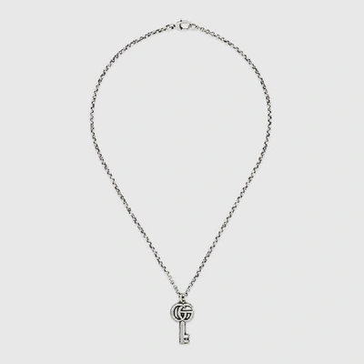 Shop Gucci Double G Key Necklace In Undefined